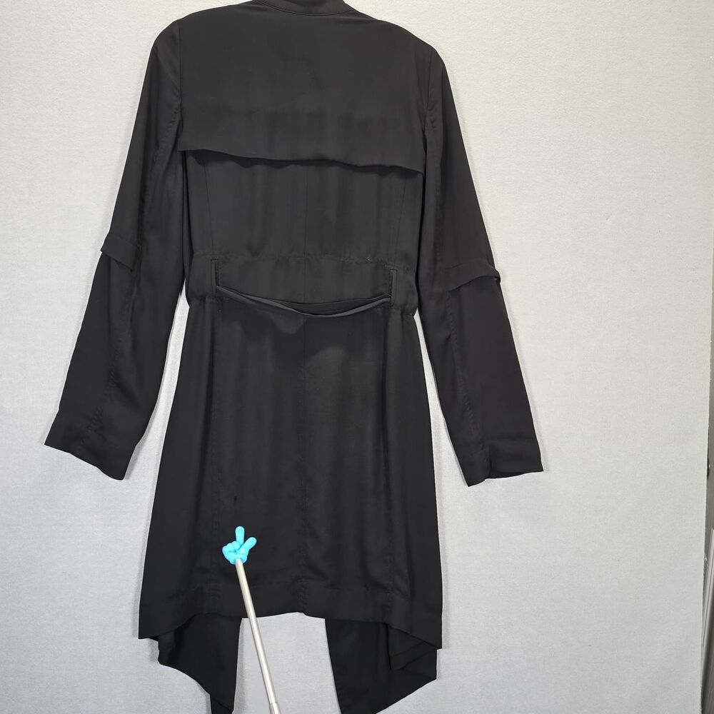 Aritzia Babaton Quincey Jacket Trench Small S Black Coat Work Blazer - Picture 4 of 15